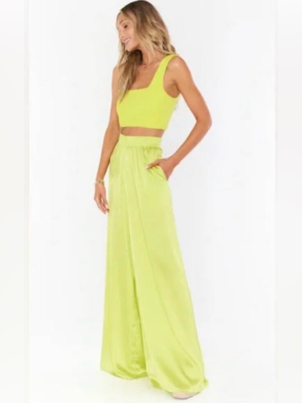 Show Ne Your Mumu SET! Irwin Pants + Ansley Crop top (XS)